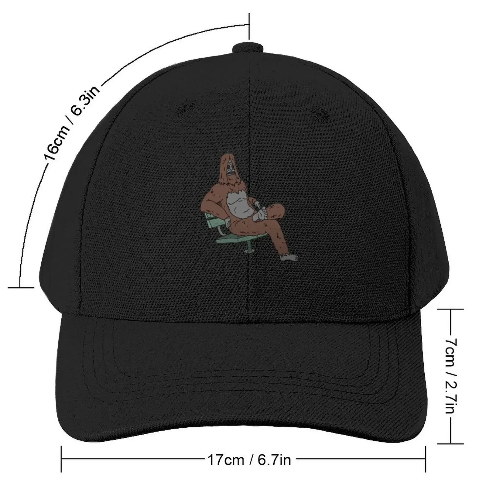 Chillin Sassy the Sasquatch Baseball Cap Luxury Hat New In Hat Thermal Visor Trucker Hat Boy Women's