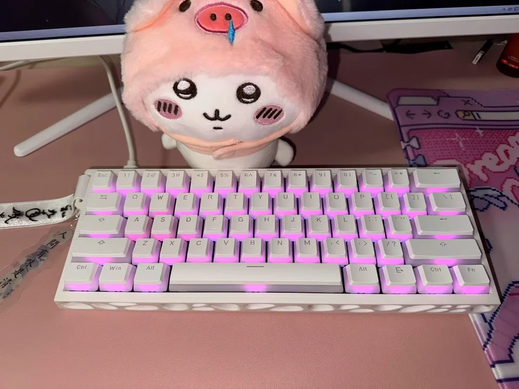 Teclado mecánico personalizado, carcasa de queso con esqueleto, fundas de impresión 3D de resina para mad60wootinghm66, accesorios para teclados para juegos