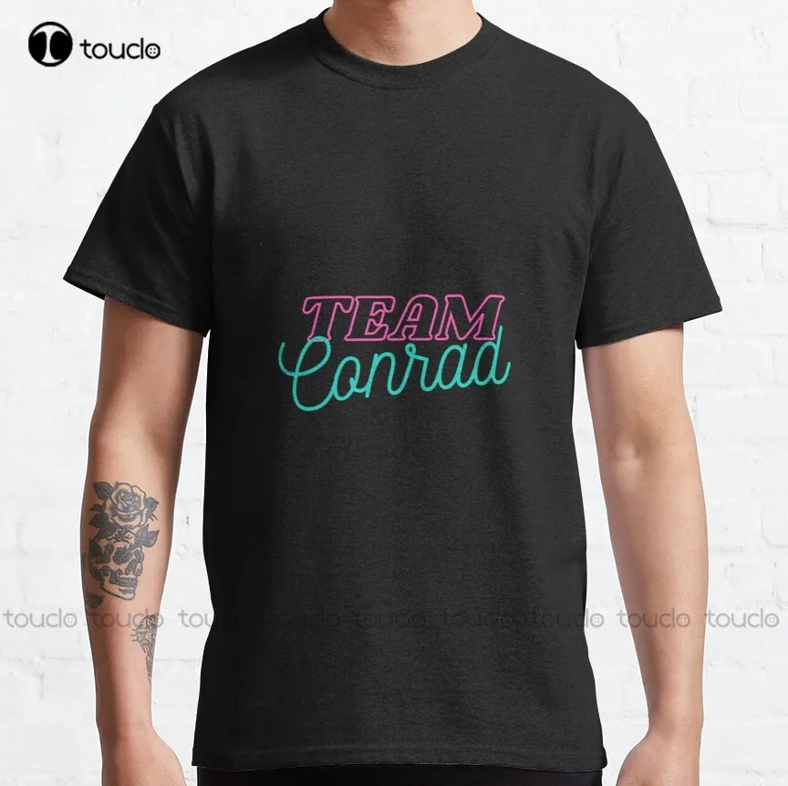 Team Conrad -The Summer I Turned Classic T-Shirt Workout Shirt Custom Aldult Teen Unisex Digital Printing Tee Shirts Xs-5Xl New