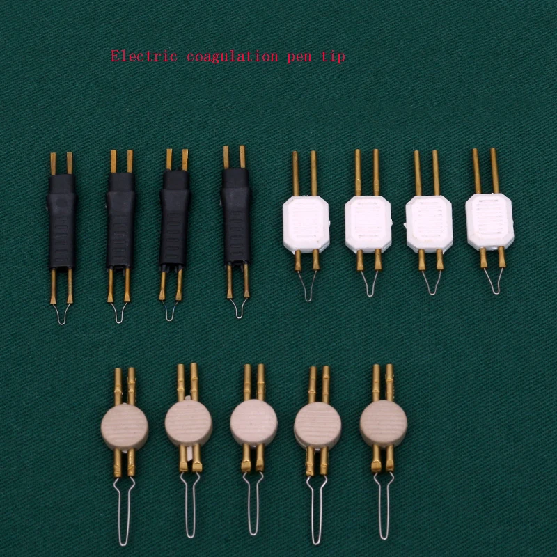 Chunguang acessórios de condensador elétrico alça conexão caneta cabeça dispositivo hemostático cabo de alimentação pequeno condensador elétrico branco