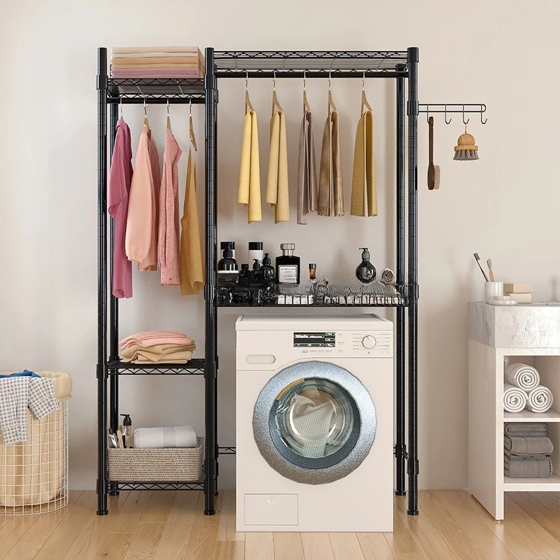 

Simple washing machine rack balcony drying rack drum floor-to-ceiling storage washing machine