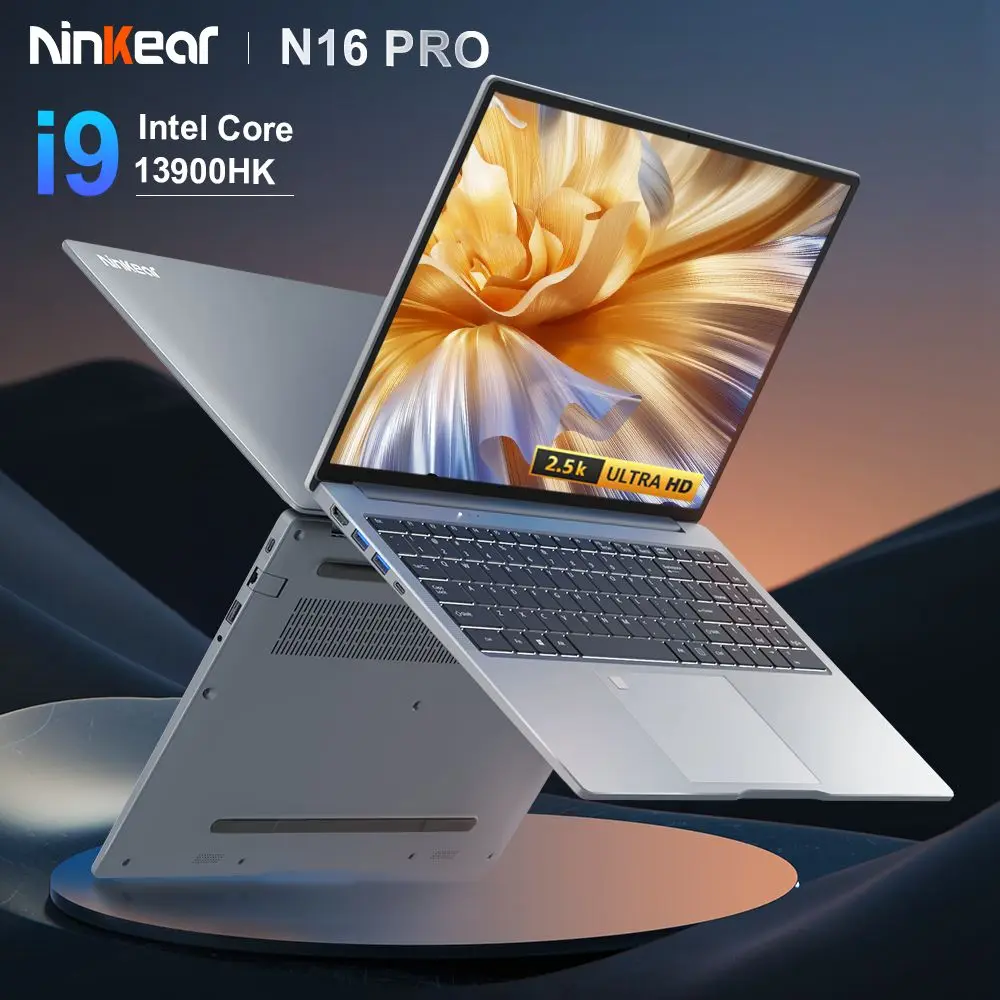 كمبيوتر محمول Ninkear N16 Pro، شاشة 16 بوصة 2.5K Ips 120 هرتز، Intel Core I9-13900Hk 5.4 جيجا هرتز، 32 جيجا بايت Ddr4 3200 ميجا هرتز رام، 1 تيرابايت Pcie Ssd، Wifi 6