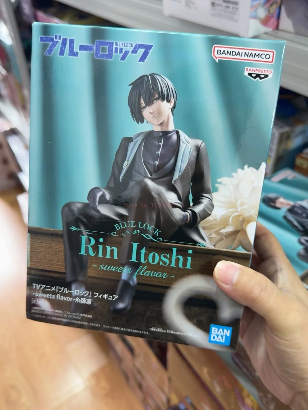 

Bandai оригинальная аниме-фигурка BLUE LOCK FIGURE-sweets flavor-Yoichi Isagi Rin Itoshi Action 13 см модель фигурка коллекционная кукла
