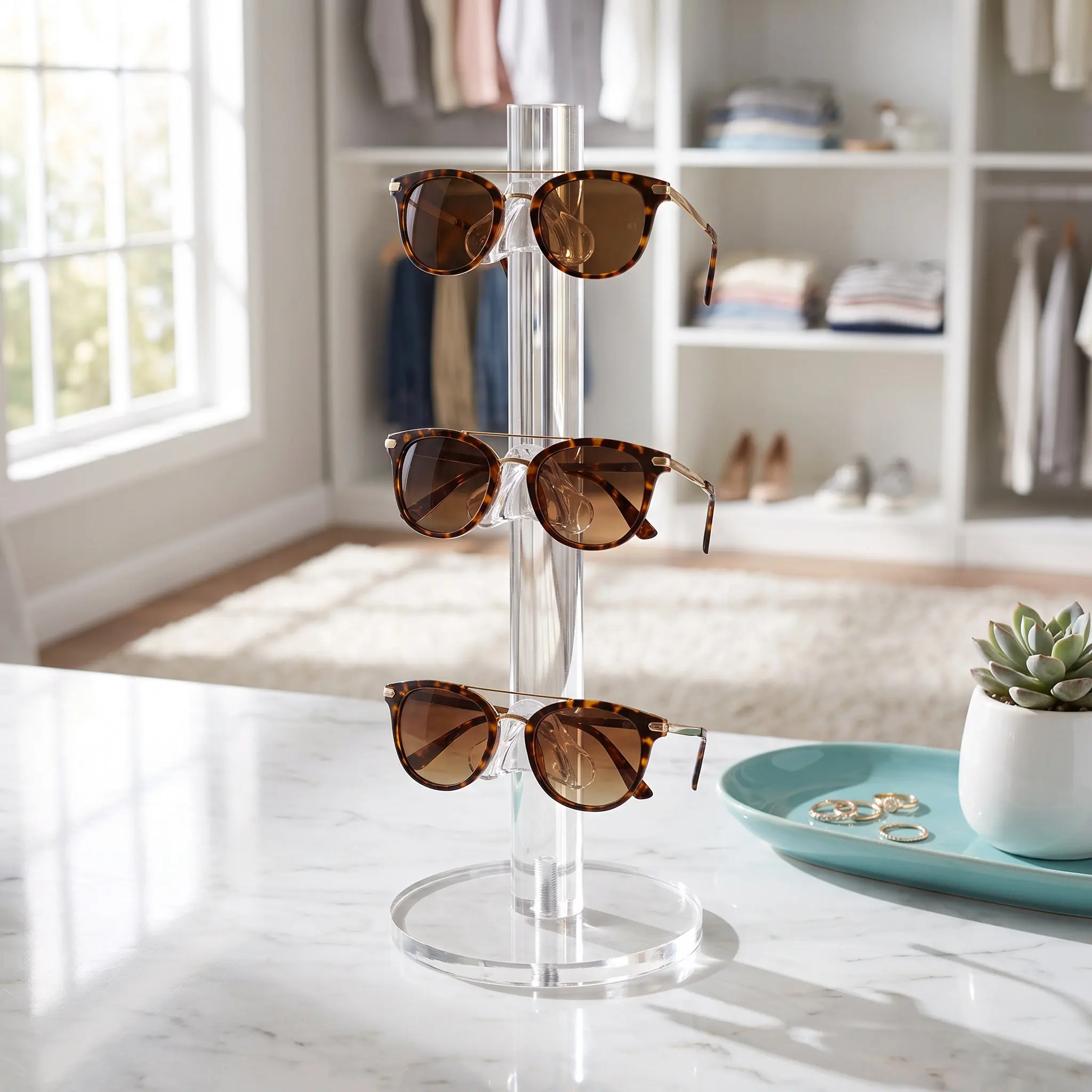 Acrylic Eyeglass Holders Eyeglasses Frame Display Stand Clear Sunglasses for Stands Rack