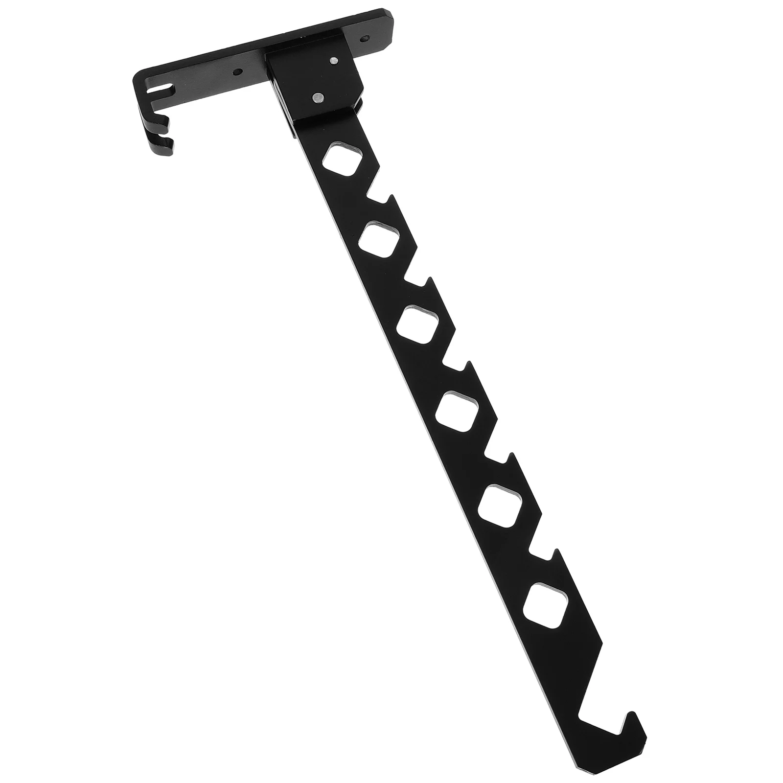 

Foldable Wall-mounted Clothes Drying Rack Metal Garment Holder Black Color Space-saving Sturdy Easy Install Laundry Bedroom