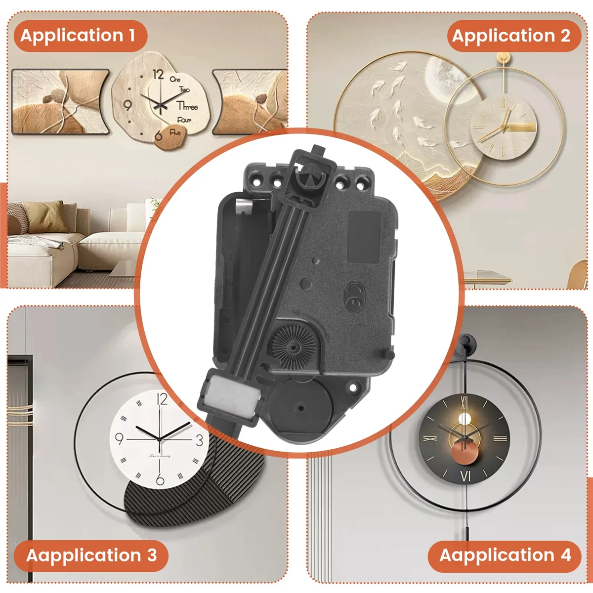 Mecanismo de reloj de péndulo de cuarzo A62K DIY, movimiento de reloj de pared, piezas de reparación de Motor, herramienta de relojería de cuarzo para el hogar de repuesto de 16,5mm