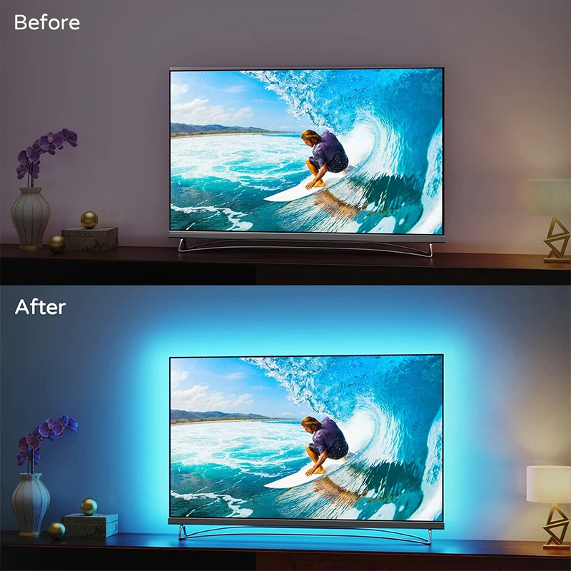 LED TVバックライトストリップ,HDMI互換,2.0デバイス同期ボックス,40-85 \