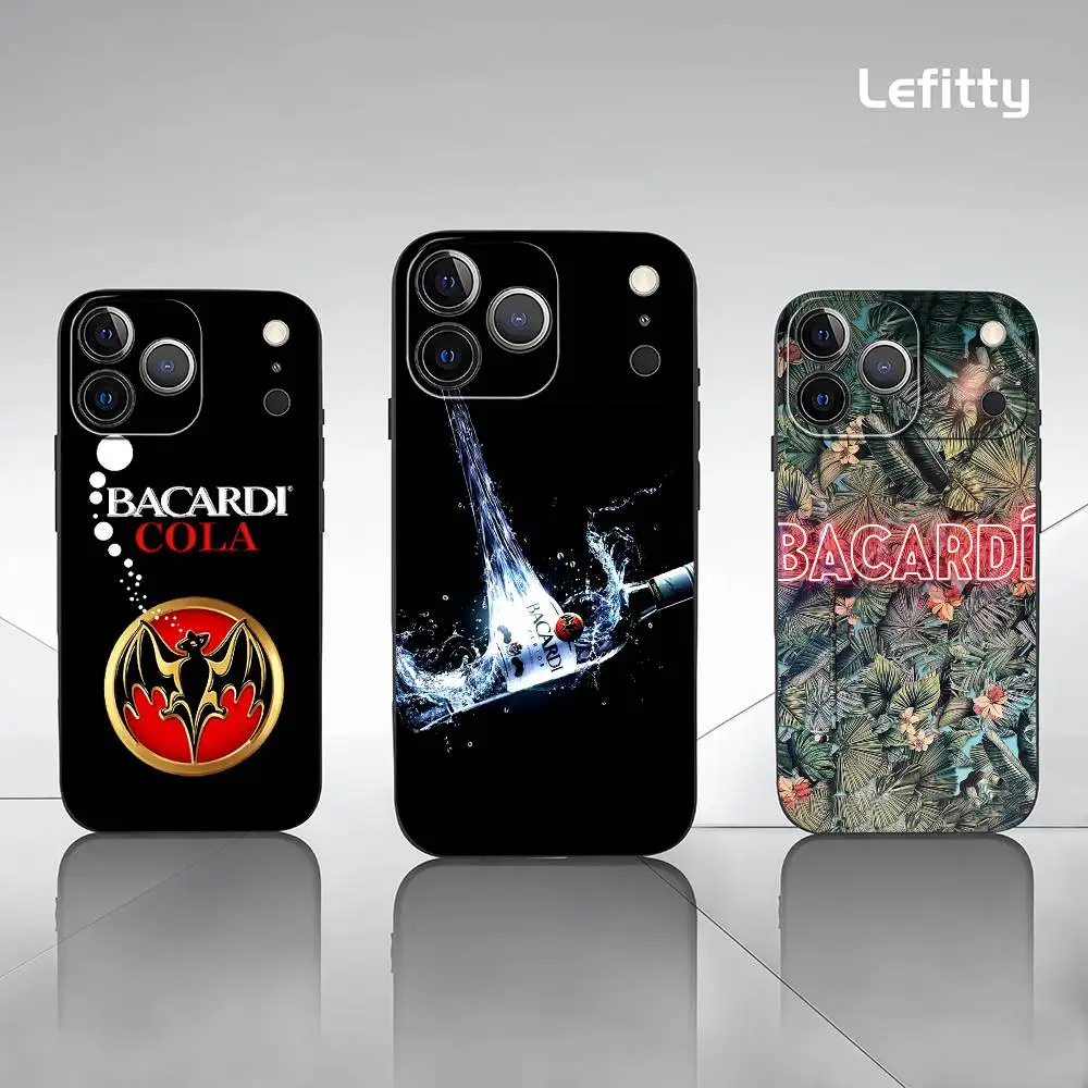 Классический чехол для телефона Rum B-Bacardi для iPhone 17, 16, 15, 14, 13, 12, 11 Pro Max Plus, мини-черный матовый мягкий чехол Funda Классический чехол для телефона Rum B-Bacardi для iPhone 17, 16, 15, 14, 13, 12, 11 Pro Max Plus, мини-черный матовый мягкий чехол Funda