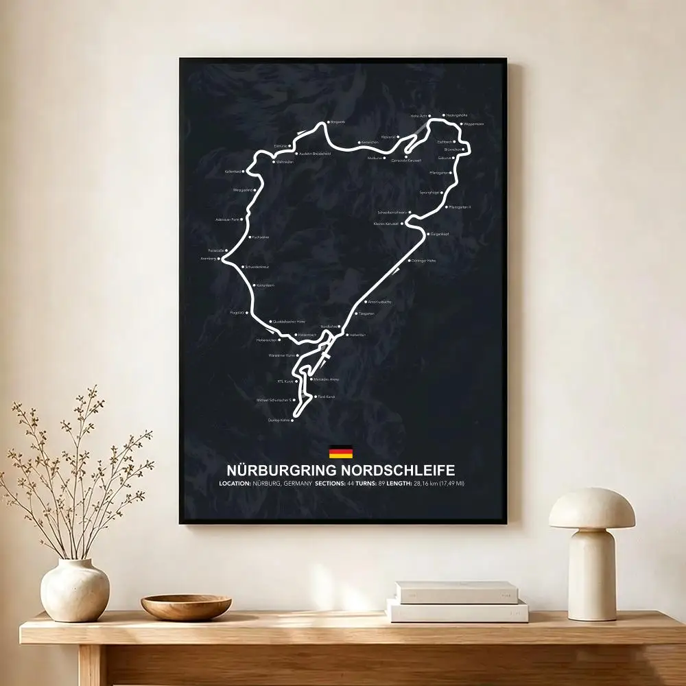 legendary circuit N-Nurburgring Poster Modern Home Decoration Interior Design & Contemporary Wall Art Collection