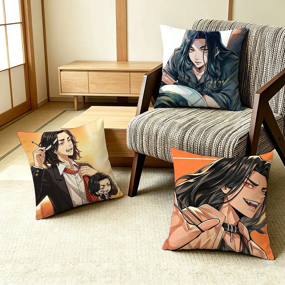Aesthetic Keisuke B-Baji   Pillow Case Pattern Printed Pillowcase For Living Room Sofa Cushion Cover