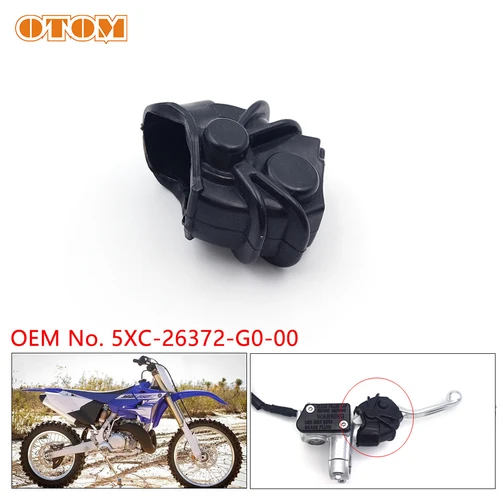 Imagen 1 del producto OTOM-palanca de freno 2024 para motocicleta, funda de goma a prueba de polvo, delantera, cilindro maestro de freno hidráulico, manija de bomba, cubierta antipolvo para YAMAHA