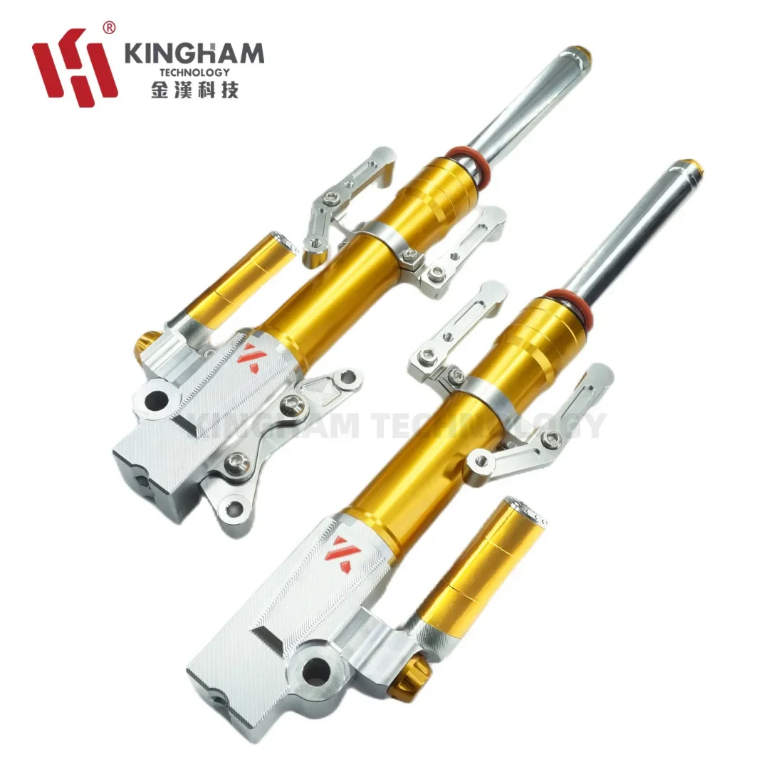 KINGHAM Front Shock Absorber For HONDA Vario Click 160 Aluminum CNC Motorcycle Shock Rebound Adjustable Front Shock Absorber