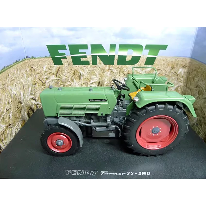 Diecast 1:32 Scale Fendt Farmer 3 S Classical Tractor Agricultural Vehicle Alloy Model Collection Souvenir Display Toys Gift