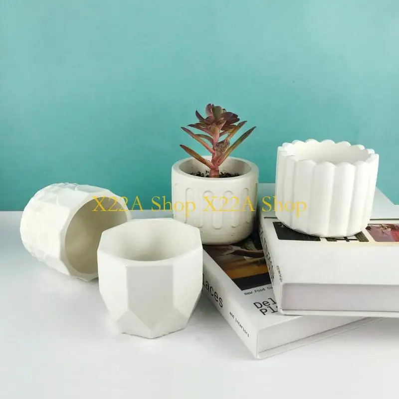 

Уникальная 4x DIY форма для горшка для цветов, цилиндр, форма из смолы, круглые формы для цветочного горшка, держатель для ручек
