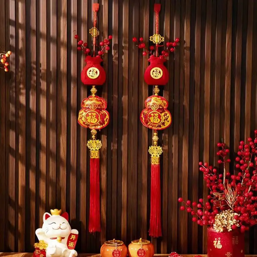 

Chinese New Year 2026 Decorations Chinese Spring Festival Hanging Pendant Door Wall Ornament Traditional Chinese Room Decoration