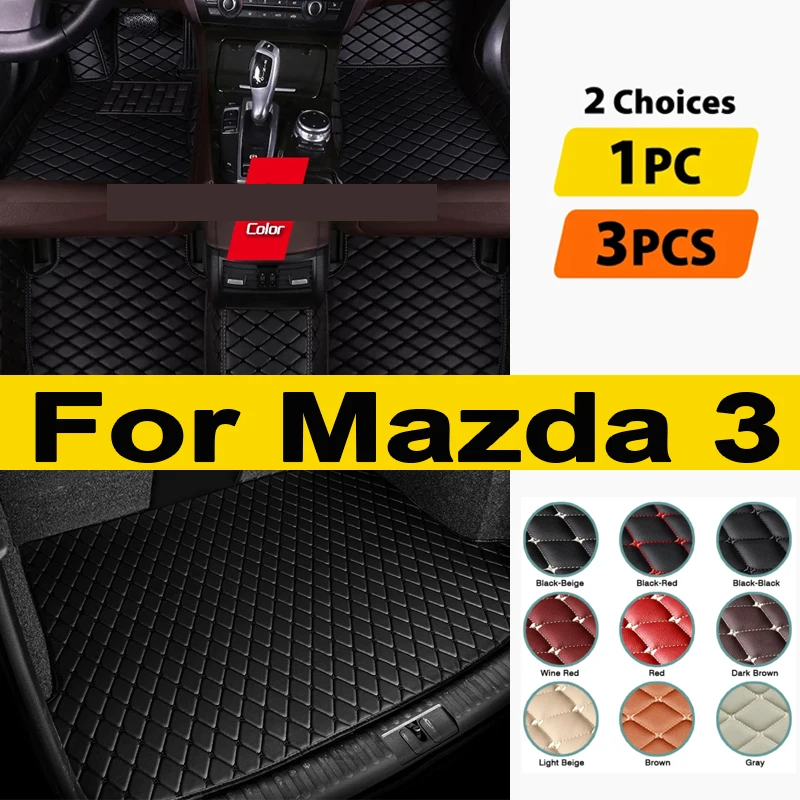 

Автомобильные коврики для Mazda 3 2019 2018 2017 2016 2014 Axela, коврики, чехлы, автомобильные водонепроницаемые накладки на ножки, аксессуары для интерьера