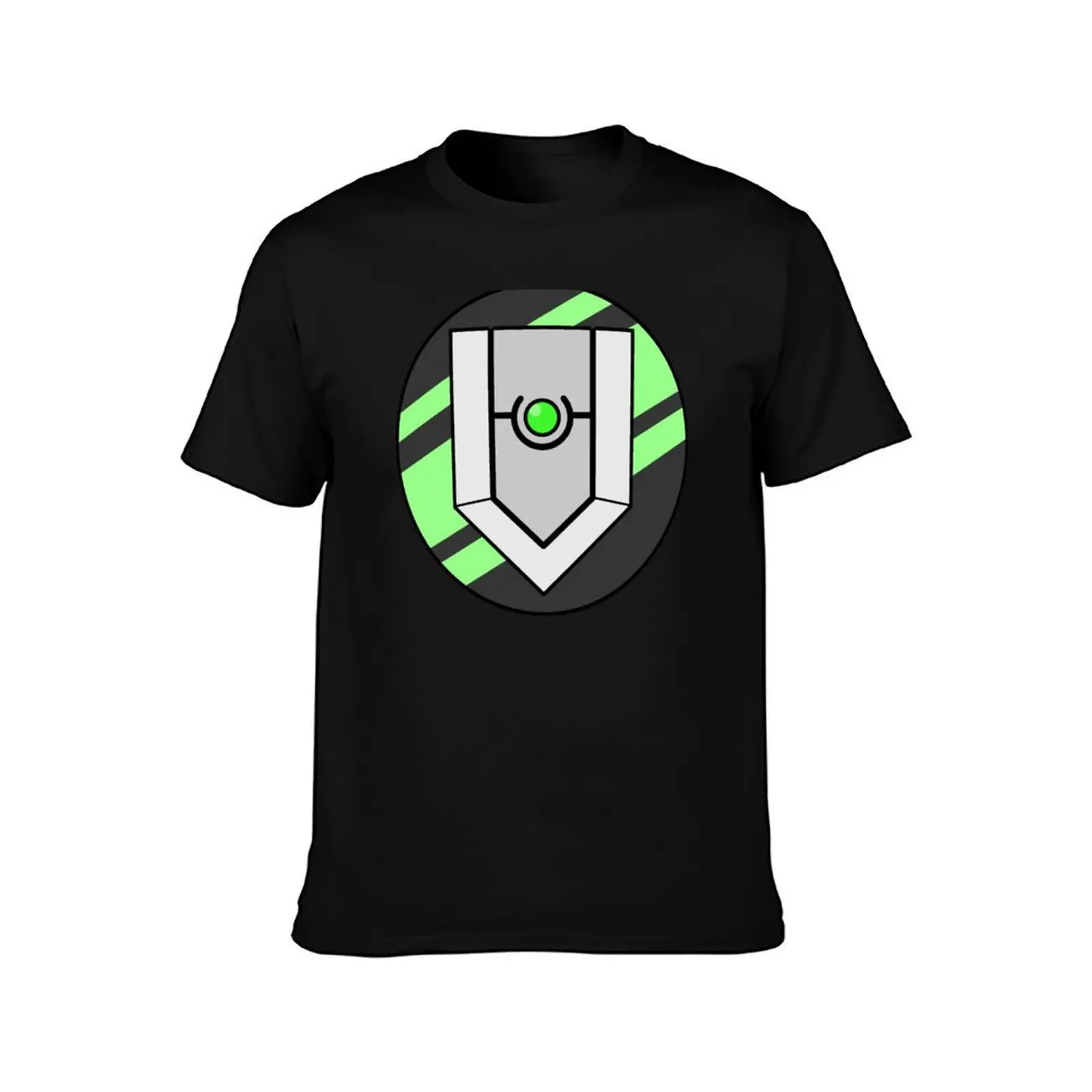 hero's shield T-Shirt, Summer Casual Cotton Tee, Oversized Streetwear Tops, Vintage Graphic Print, Loose Fit Short Sleeve