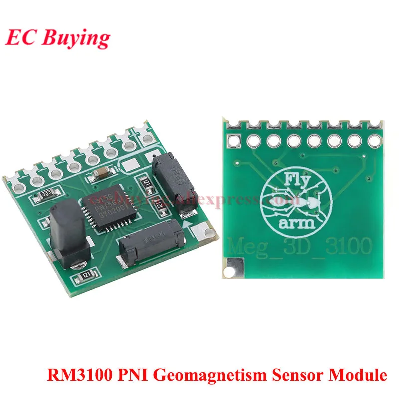 pni-rm3100-地磁気センサーモジュール-三軸磁場センサー-3軸電子コンパス-磁力計-spi-i2c-インターフェース