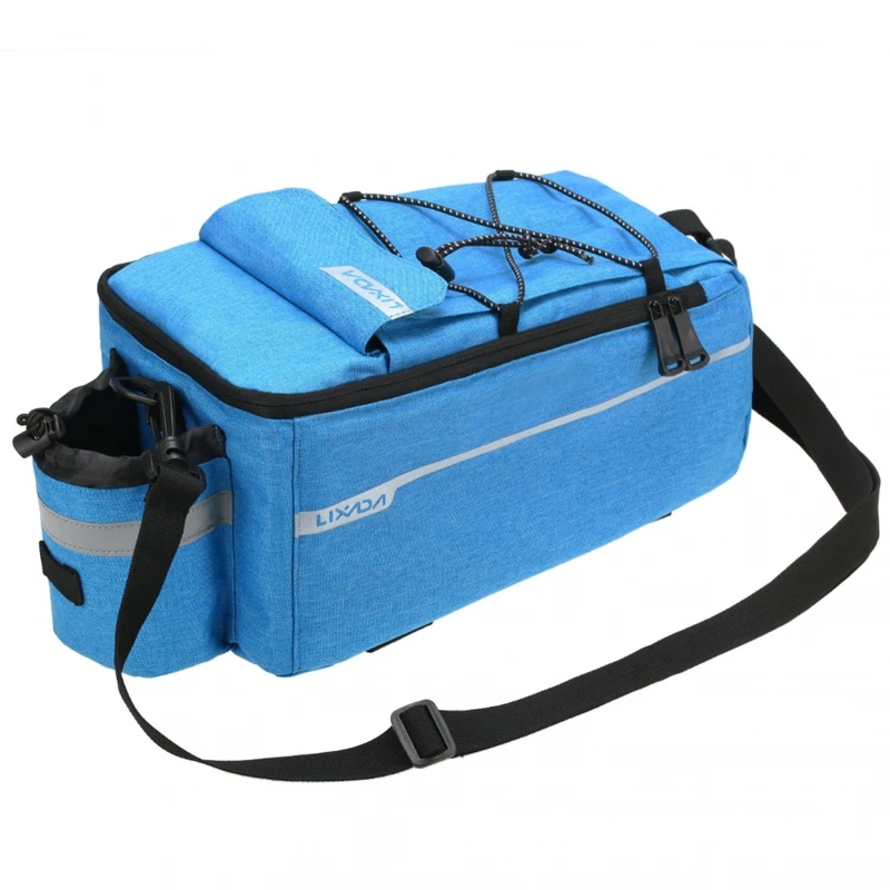 AliExpress NONE Insulated Trunk Cooler Bag Cycle Bicycle Rear Rack Storage Luggage Bag Reflective MTB Bike Pannier Bag Shoulder Bag