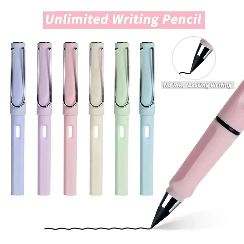 1/3pcs  Eternal Pencil Unlimited Writing No Ink Pen Pencils For Writing Art Sketch Stationery Kawaii Pen School Supplies