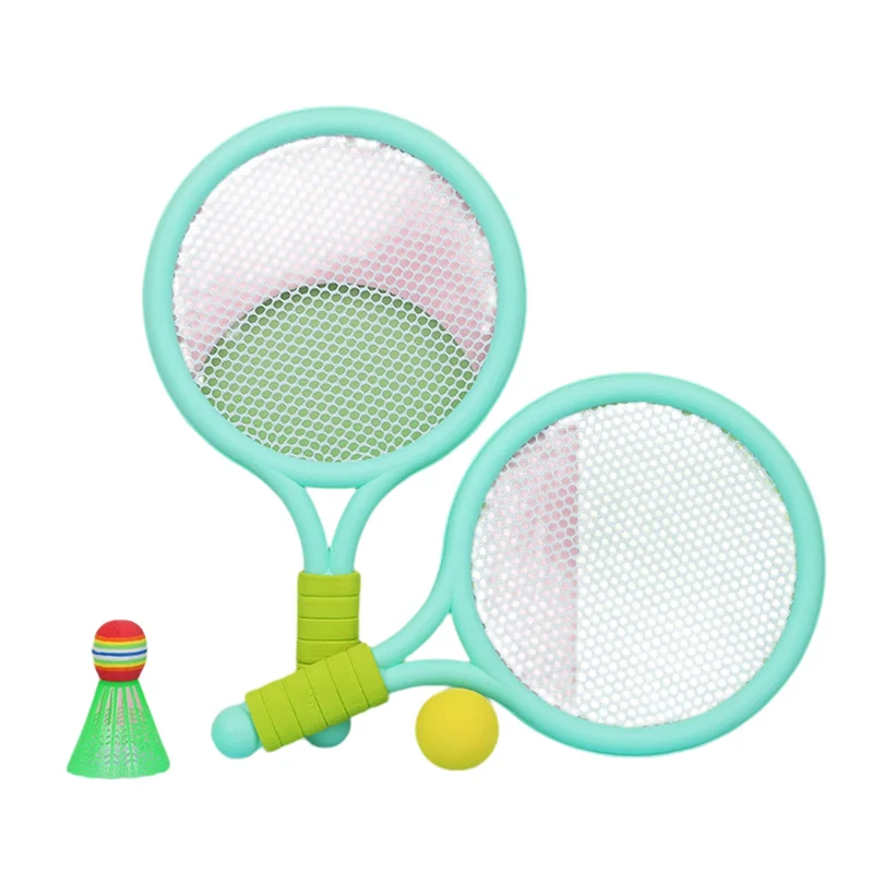 1 Set Green Colour Beach Tennis Badminton Racket Set Outdoor Sports Mini Badminton Racket Children's Beach