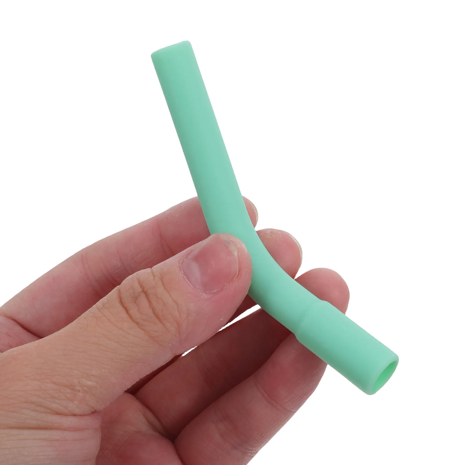 10Set Reusable Silicone Straw Tips Pedestals Soft Flexible Replacement Covers for 8-10Mm Metal Glass Straws Tumbler Cups