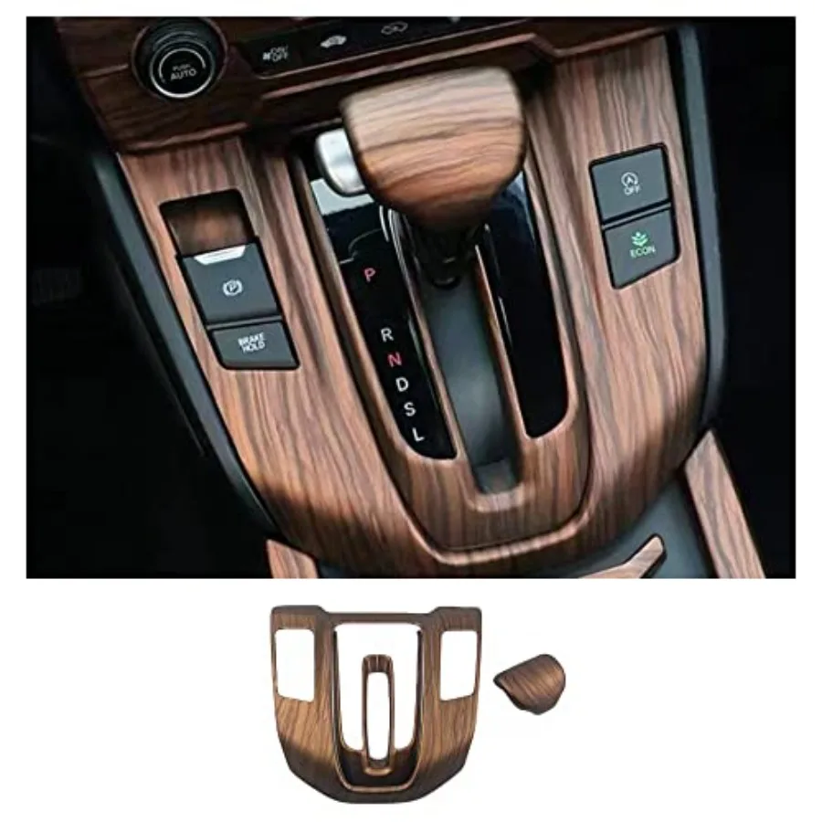 

Car Gear Shift Box Panel Cover Inner Frame Gear Shift Knob Cover Auto Interior Decoration Accessories for Honda CRV CR-V 2017 2