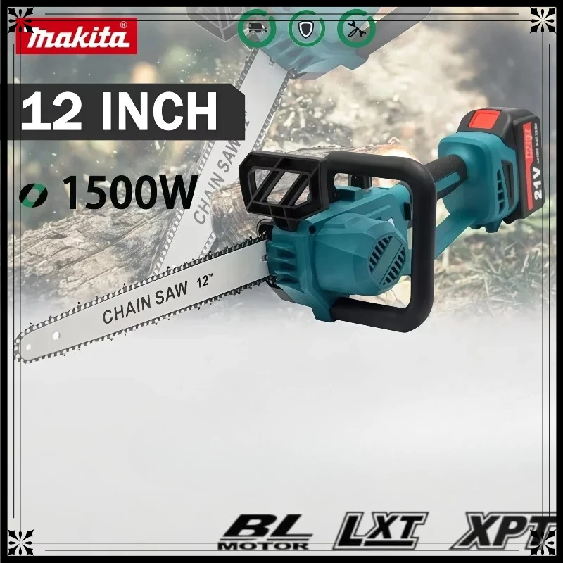 

Makita 2200W Portable Chainsaw Brushless Electric Chain Saw Rechargeable Cordless Graden Pruning Tools