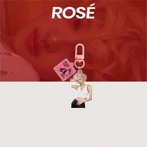 KPOPローズソロアルバムAptアクリルキーチェーン新しいフォトカードバッグペンダントアクセサリーROSIEファッションキーリングファンコレクションギフト 12ベストセールスKPOPバラ-8