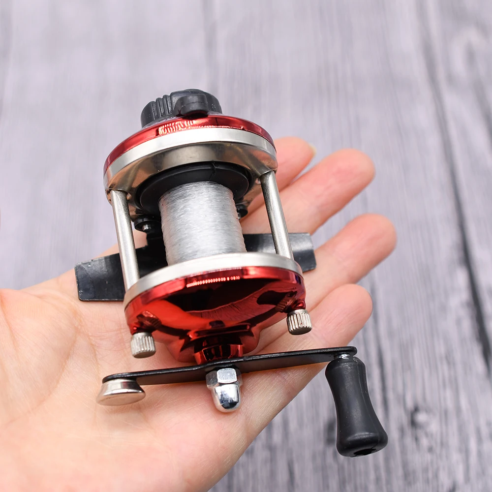 Mini carrete de baitcasting Metal 3:1 – Pesca en hielo y mar - imagen 2