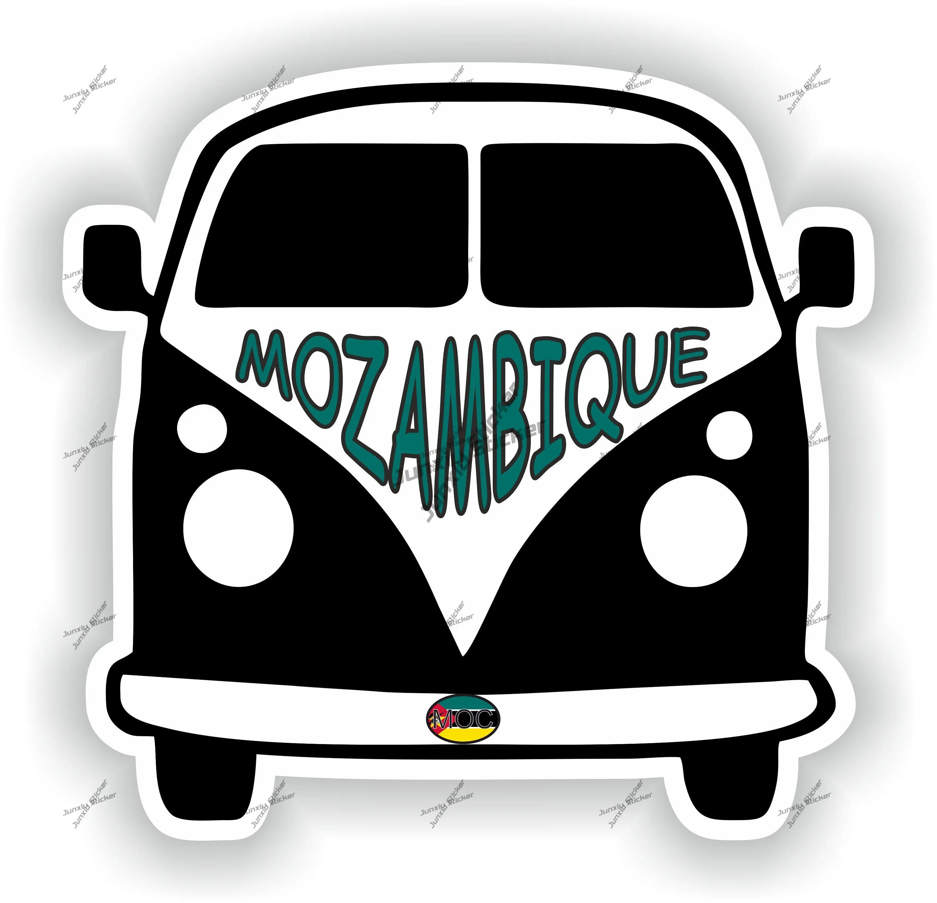 

Van Mozambique Sticker for Car Truck Mobile Home Caravane Laptop Book Fridge Guitar Motorcycle Helmet Door Boat The Whole Body