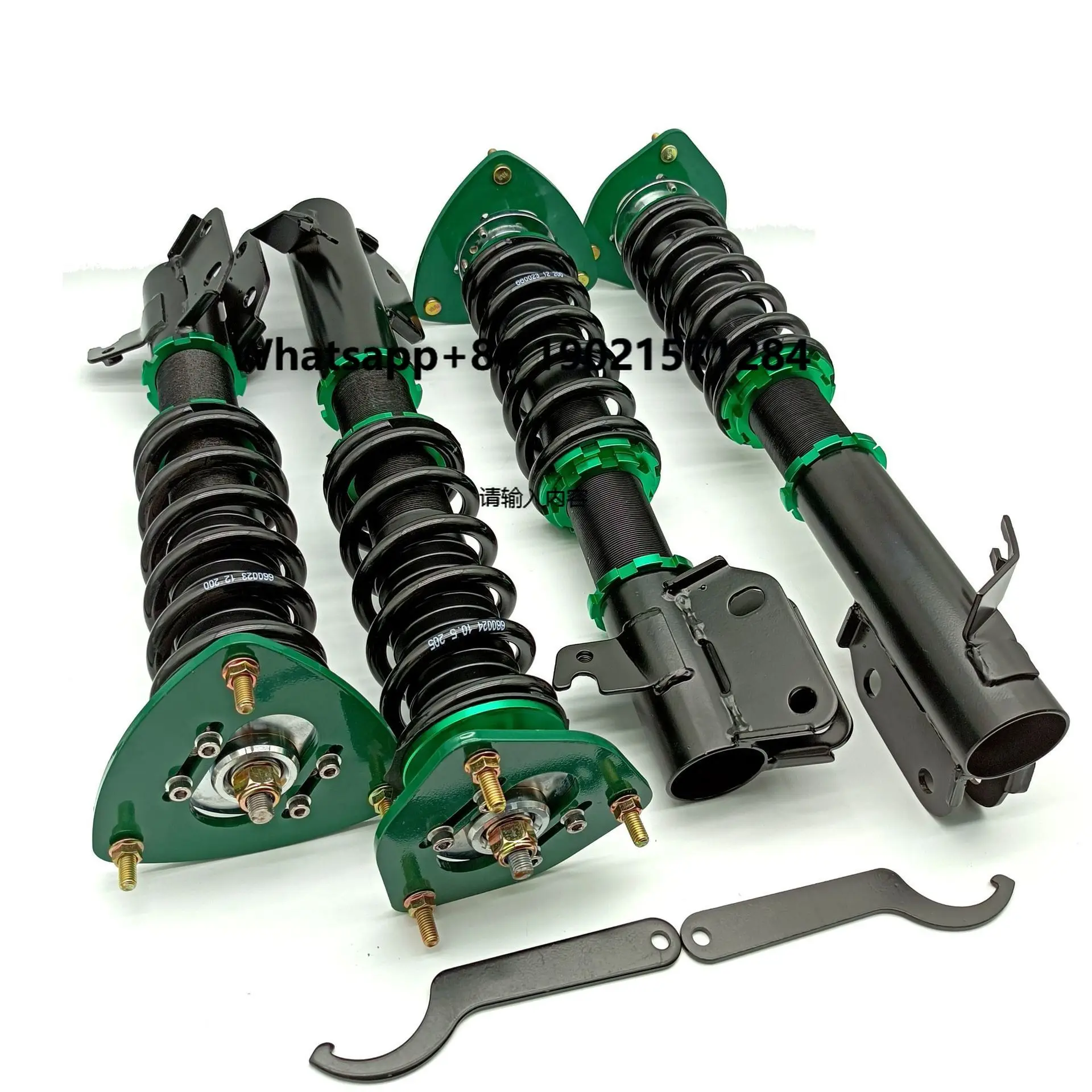 

Upgraded Suspension Shock Absorbers for Subaru Green Front & Rear Set Steel Coil Spring