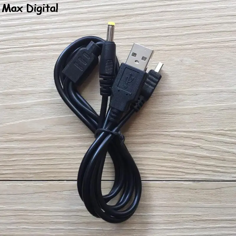 Cable de carga USB 2 en 1, cargador de 1,2 m para PSP 1000, 2000, 3000, 5V, enchufe de carga USB a DC 1A, Cable de alimentación, accesorios de juego