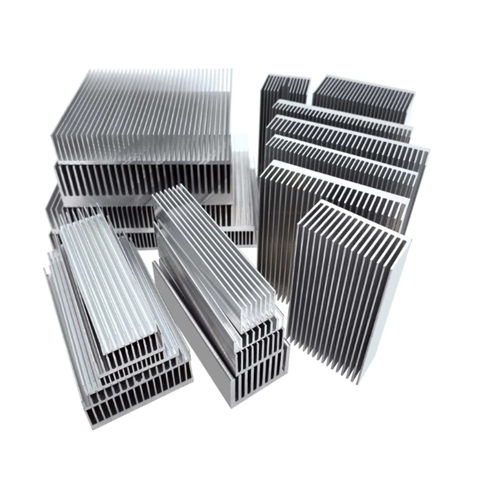 1Pcs Width 20mm-160mm No Adhesive Heat Sink Aluminum Profile Cooling Cooler Motherboard Electronic Chip Wait Heat Dissipation