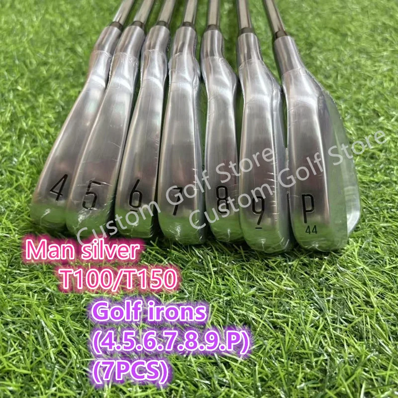 

Golf Club Men's Hardcore Set Limited Edition T100 Silver 7-Piece 4-9P Flex Steel/Graphite Shaft, golf irons set