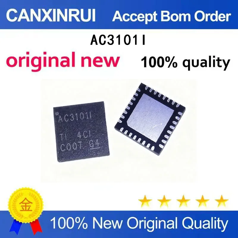 

(5-100 Pieces) TLV320AIC3101IRHBR silk screen printing: AC3101I AC31011 QFN brand new