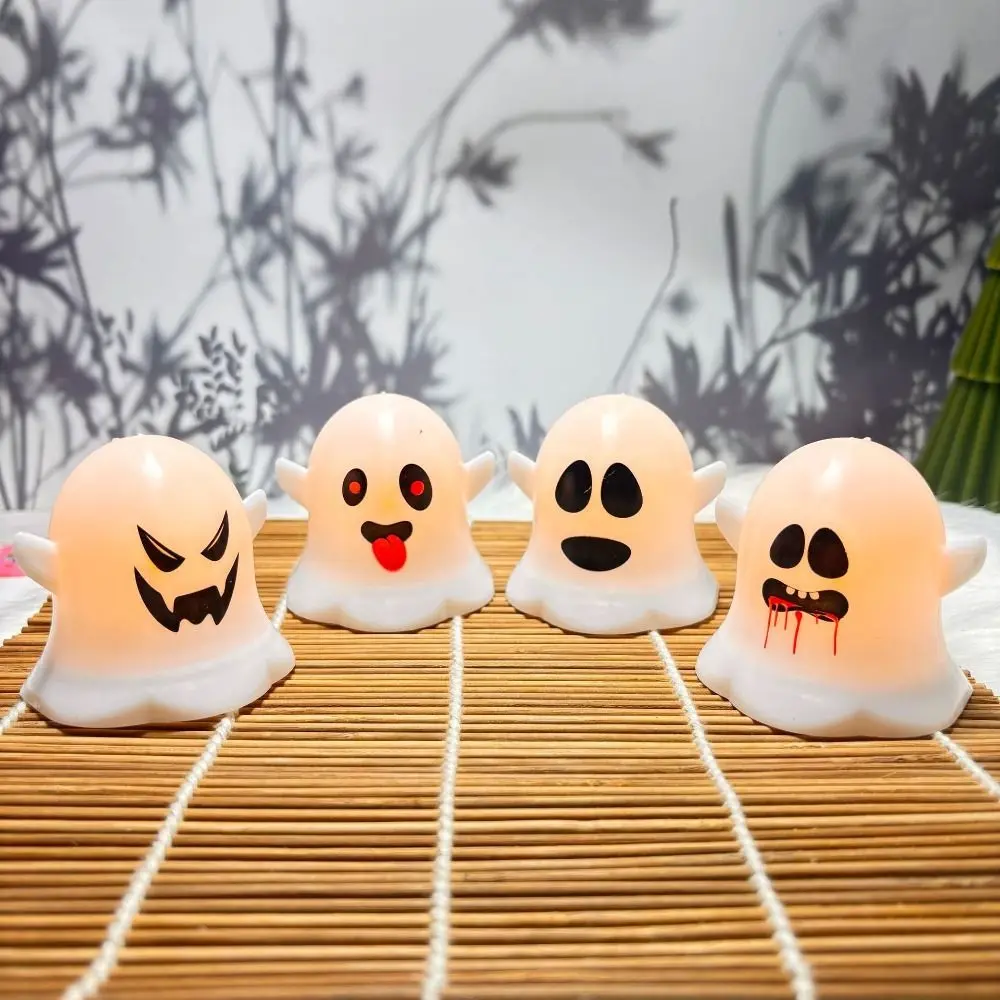 

Creative Plastic Halloween Ghost Lamp Luminous Spooky LED Candle Light Portable Ghost Hanging Ornament Home Party Bar