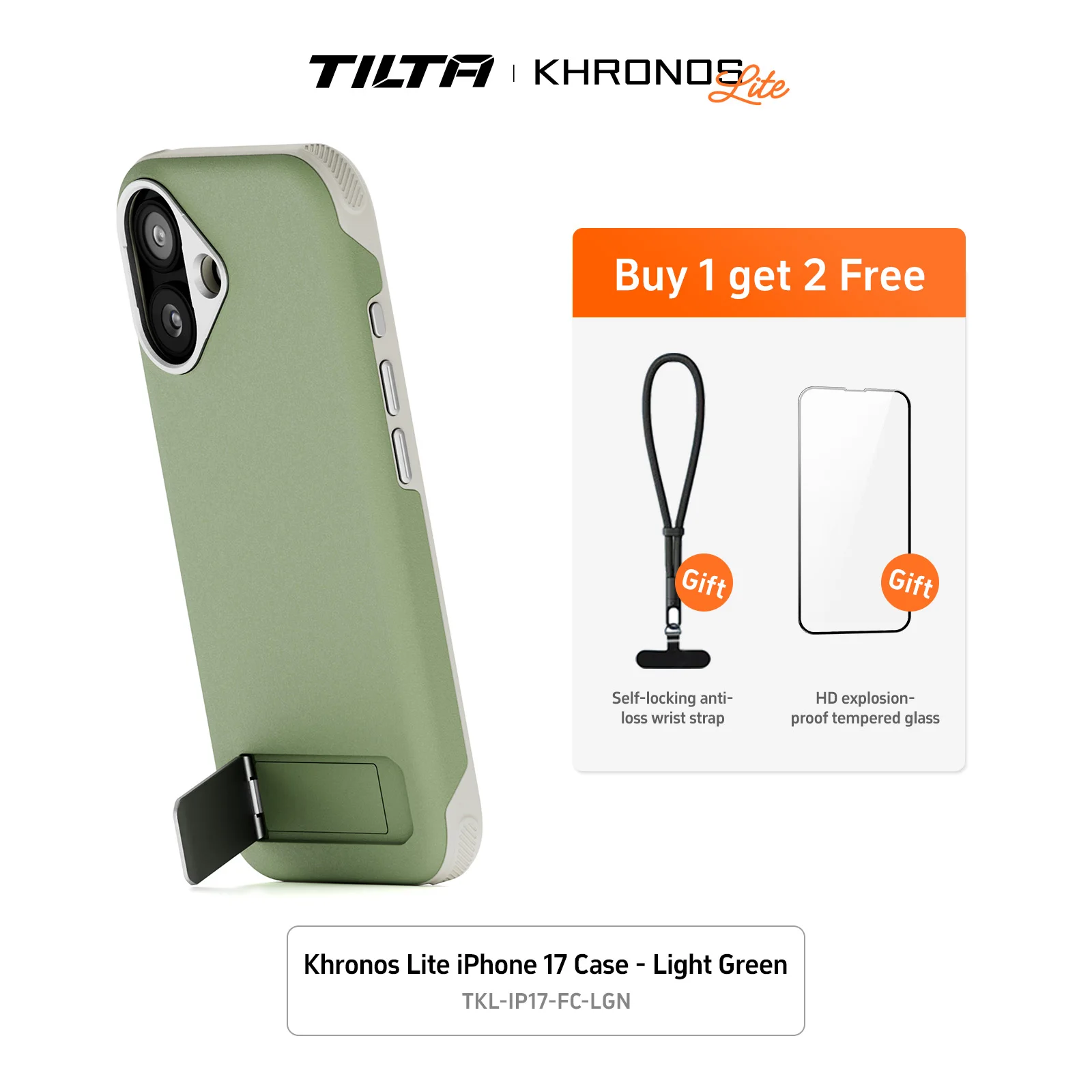 TILTA Khronos Lite Serie Telefoonhoesje voor iPhone 17/17 Air Ecosystem Accessorise Telefoonhoesje met Magsafe camerabediening