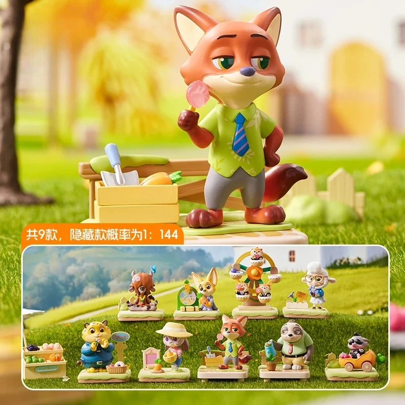 Disney Zootopia Autumn Garden Blind Box Judy & Nick Vinylfiguren Leuk verzamelcadeau voor meisjes Verrassing verzamelpopcadeau