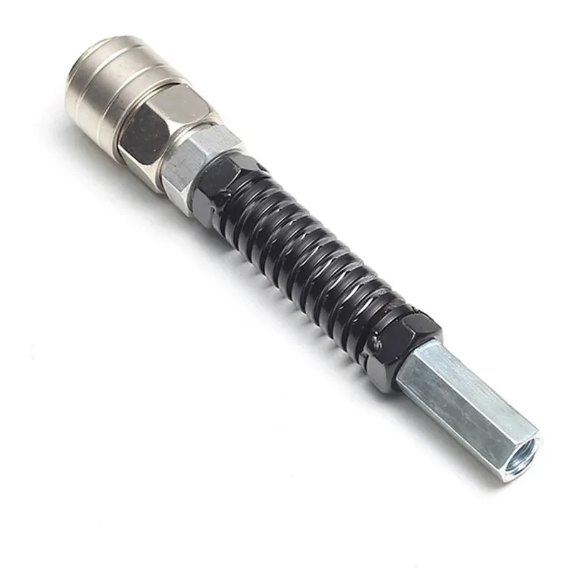 H2/H3 Reciprocating Linear Actuator Connector, Shock-Resistant End Attachment with Coil Spring Guard