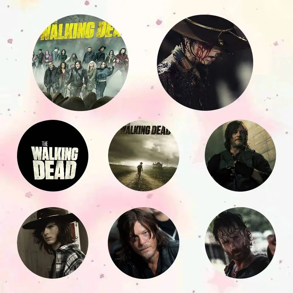 TV Drama The Walking Dead Cartoon Game Brooch Badge Bag Jacket Pins Jewelry Accessories Gifts
