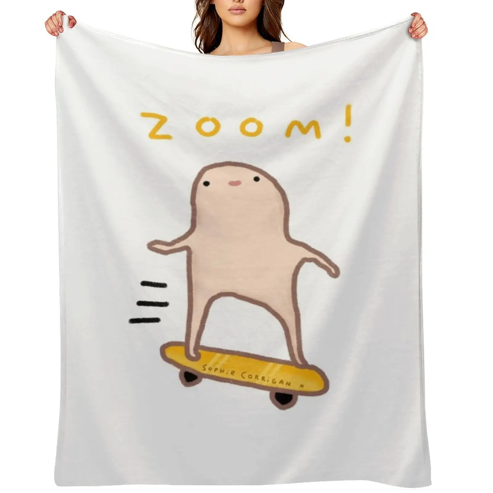 Honest Blob - Zoom! Throw Blanket Sofas Nap Loose Retros Blankets