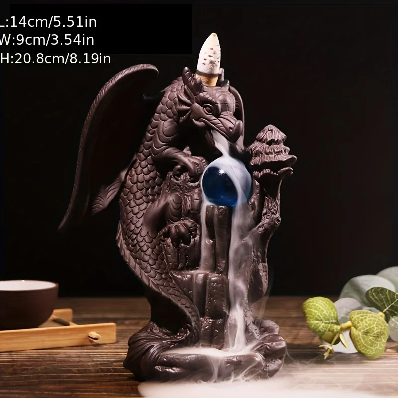 

1pc Backflow Incense Burner, Home Decor, Gifts, Home Office Incense Passage Incense Insert Decor, Room Decor,Creative Home Gift