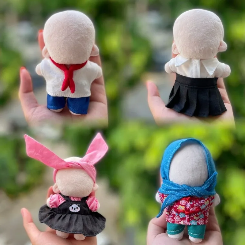 Baby clothes 10cm cotton doll starfish normal body clothes summer dress shirt no attribute doll changing