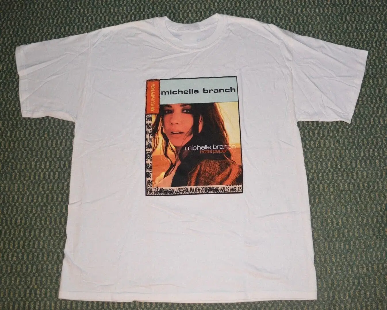 Vtg Michelle Branch Music Tour Heavy Cotton White S 5XL T Shirt AA2301