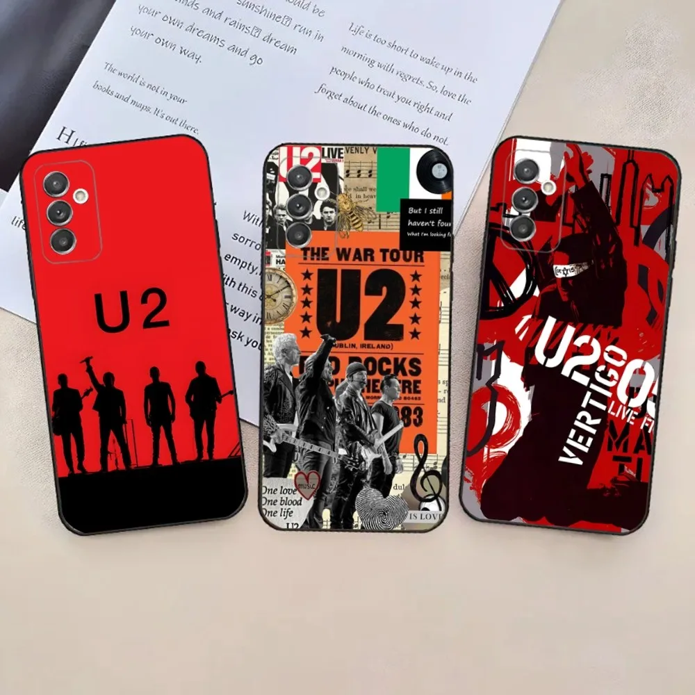 

U2 Pop Band Phone Case For Samsung Galaxy A20,A21s,A22,A31,A32,A52,A53,A72,73,A80,A91 Soft Black Phone Cover