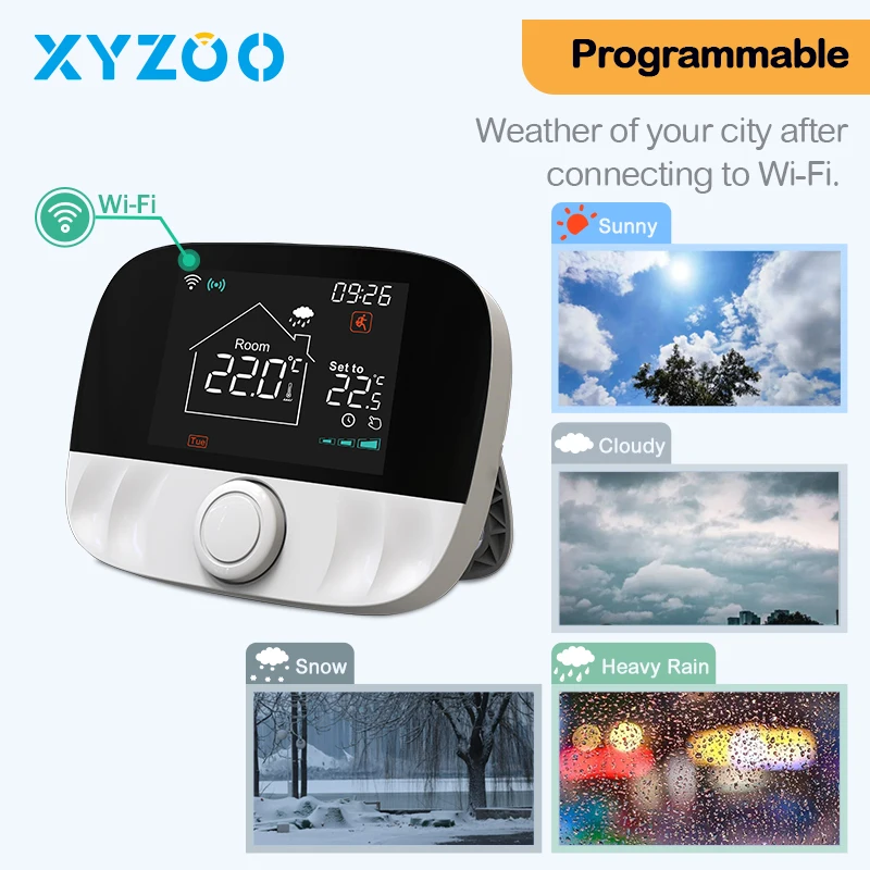 WiFi Gas Bolier Wireless Battery Thermostat RF Smart Tuya 3A Water Floor Heating Temperature Remote Controller Alexa Google Home