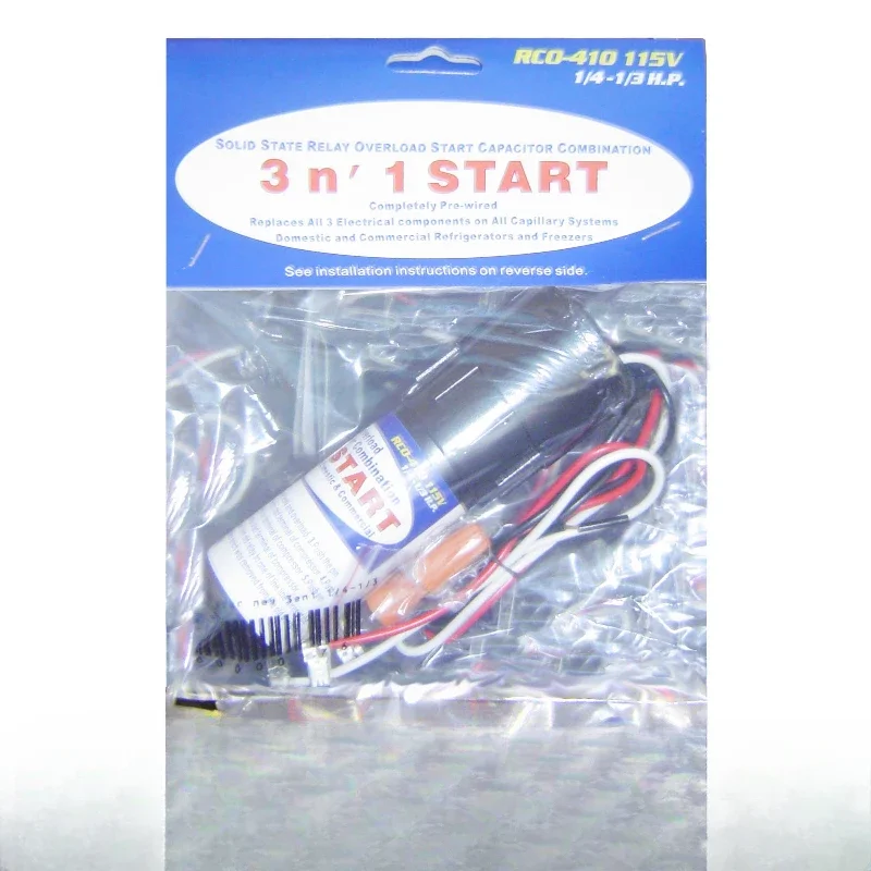 1pcs Universal RCO410 RCO810 RCO210 RCO610 RCO420 Refrigerator 3-in-1 Hard Start Kit Relay Capacitor For RC100 AP4503019 2P