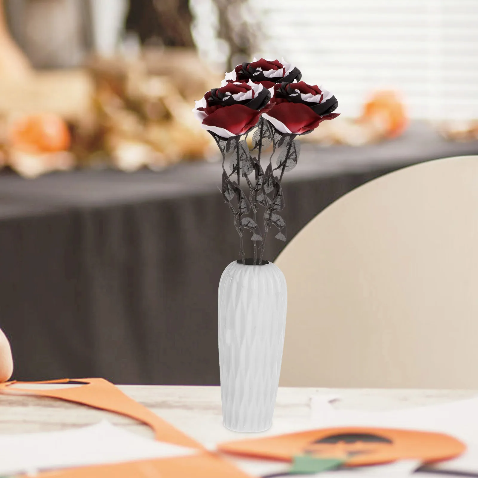 

3 PCS Decorations Simulated Rose Props Wedding Home Ornament Artificial Party Decorative Living Room