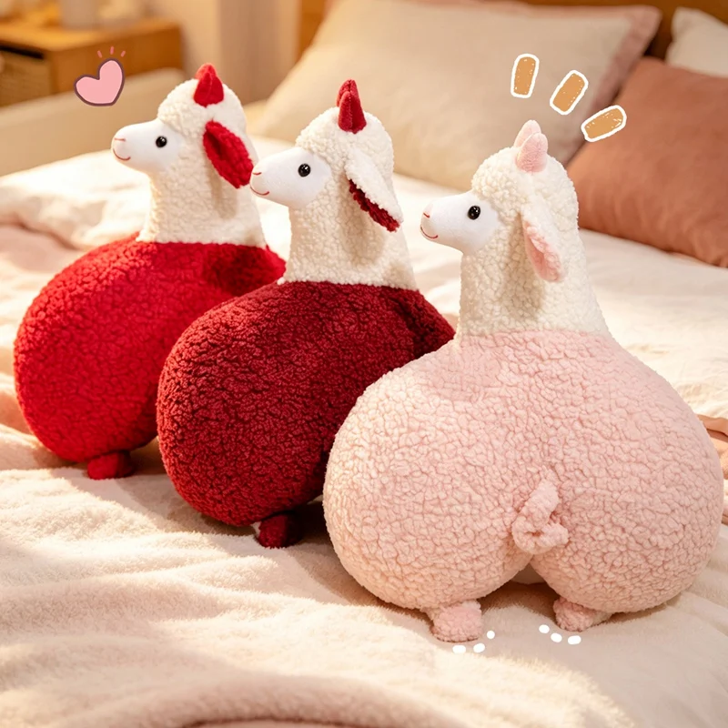 Sheep Butt Pillow Adorable Sheep Stuffed Plush Animals Hug Pillows Sofa Chair Seat Cushion Waist Support Home Decor For Friends